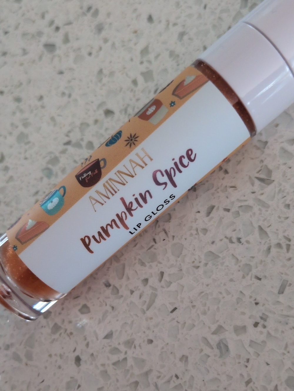 Aminnah Pumpkin Spice Lip Gloss -its The Season Time To Get Your Pumpkin Spice
